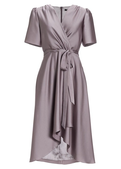 Rochie cocktail pentru femei, Swing, 305517999, material sintetic, gri, 44 EU