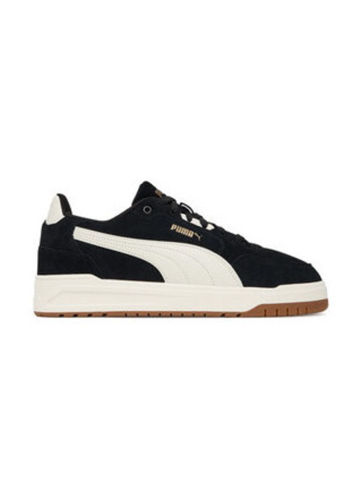 Tenisi barbati, Puma, piele naturala, negru/alb, 47 EU