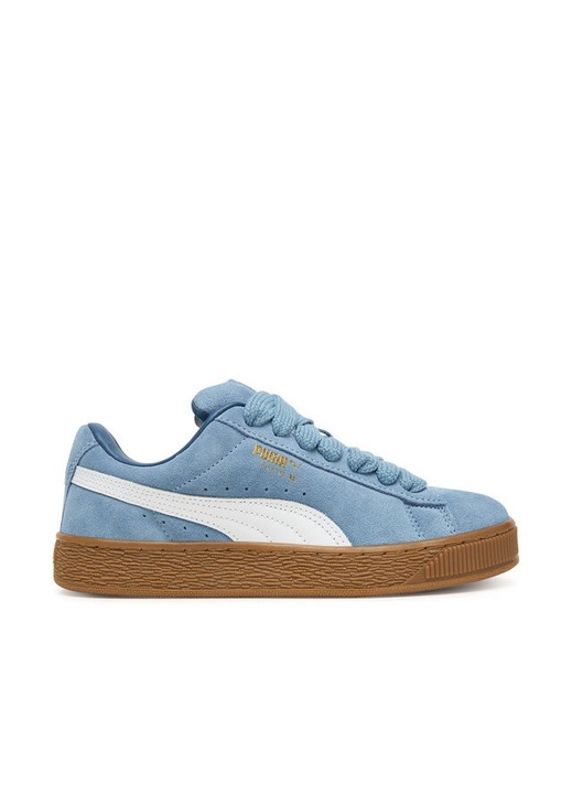 Tenisi unisex, Puma, albastru, piele naturala