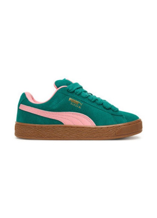 Tenisi unisex, Puma, roz/verde, piele naturala