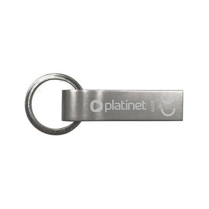 Memorie USB Platinet K-DEPO 64GB, USB 2.0, carcasă metalică