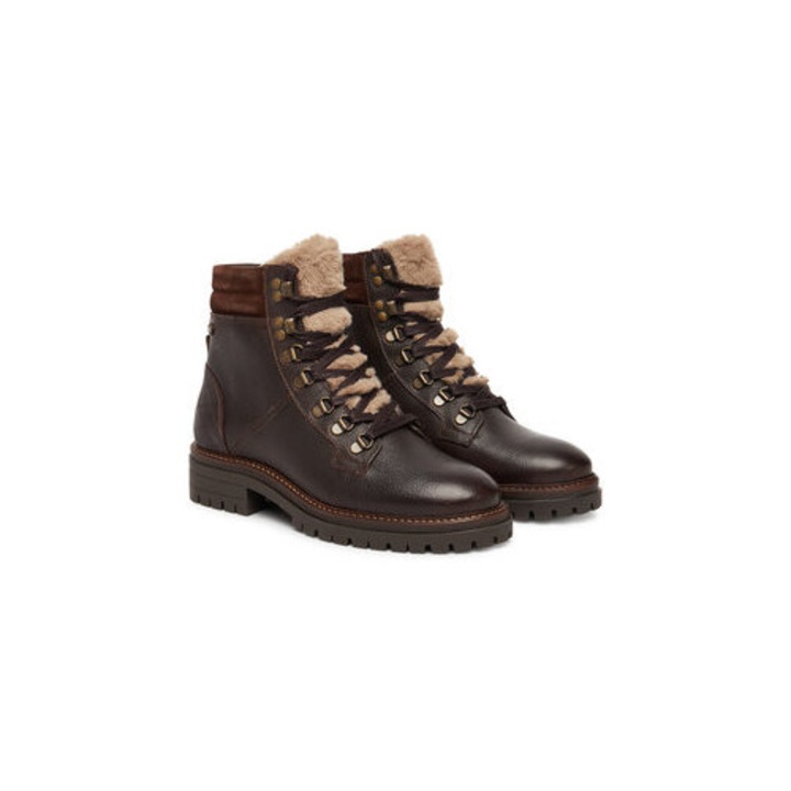 Дамски туристически обувки, Barbour, естествена кожа, кафяв