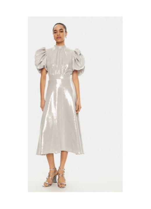 Rochie de cocktail pentru femei, Rotate, 305018595, argintiu, 34 EU