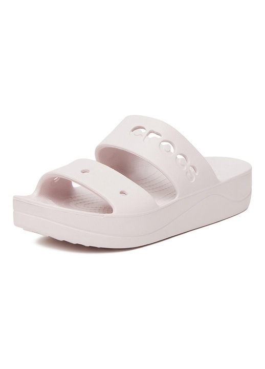 Slapi unisex, Crocs, toc platforma, roz, sintetic, 41-42 EU