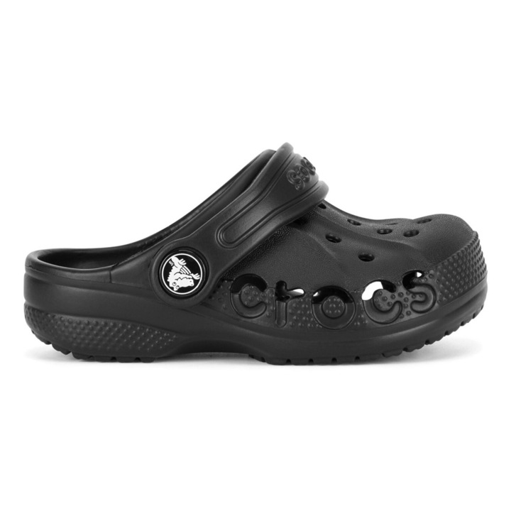 Papuci copii 5903698751719, Crocs, Negru, Sintetic, 23-24 EU