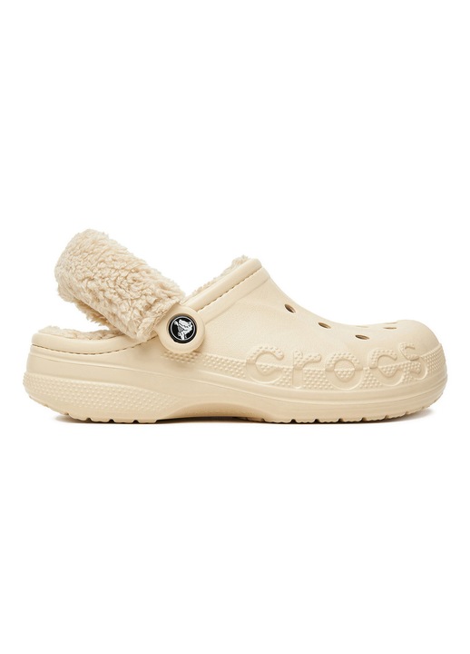 Slapi dama, Crocs, bej, sintetic, confortabili, usor de curatat, Bej, 39-40
