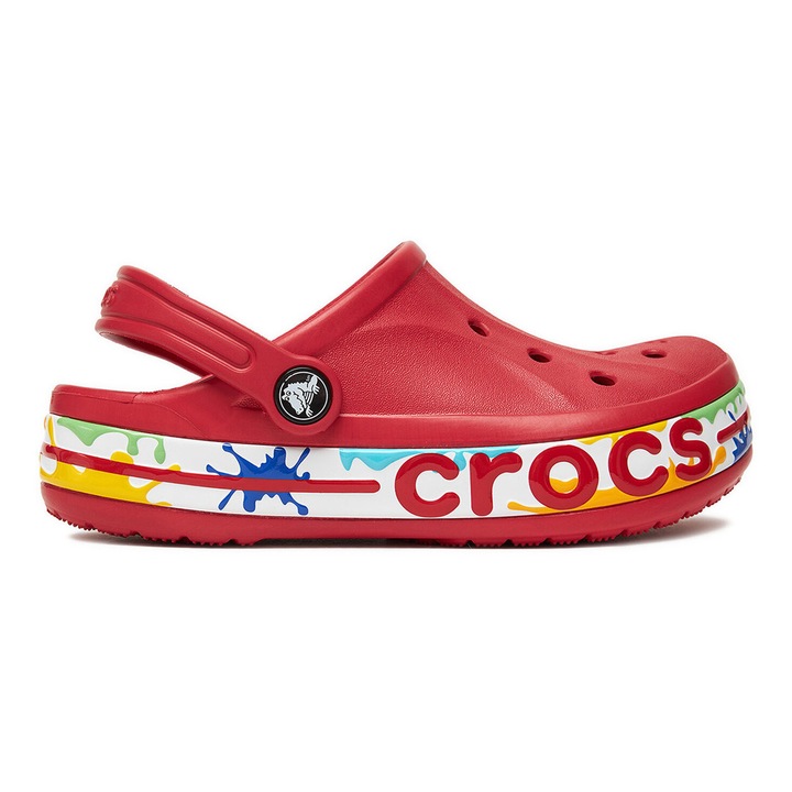 Saboti copii, Crocs, sintetic, stil sportiv, multicolor, 29-30 EU