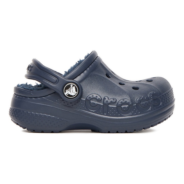 Slapi copii, Crocs, albastru, material sintetic, confortabil si elegant, 25-26 EU
