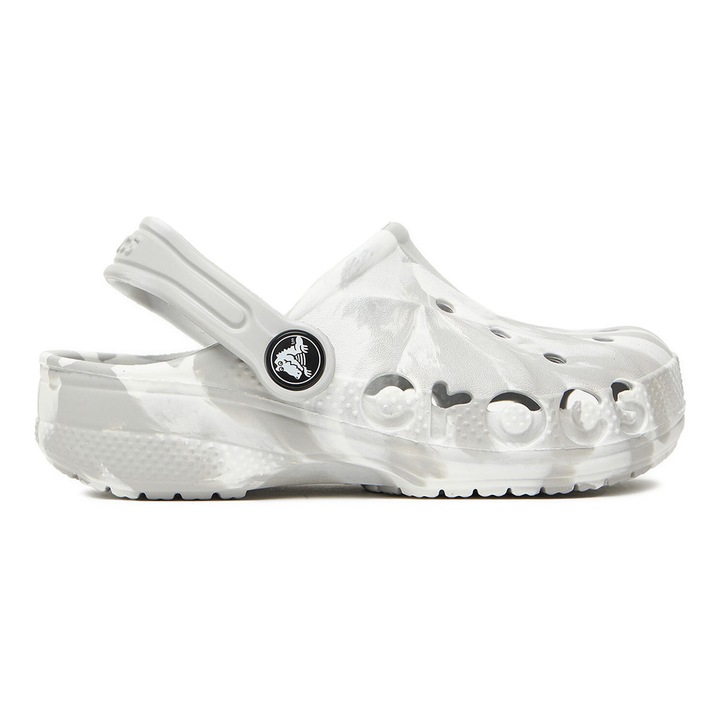 Papuci copii 5906751235454, Crocs, Gri, Sintetic