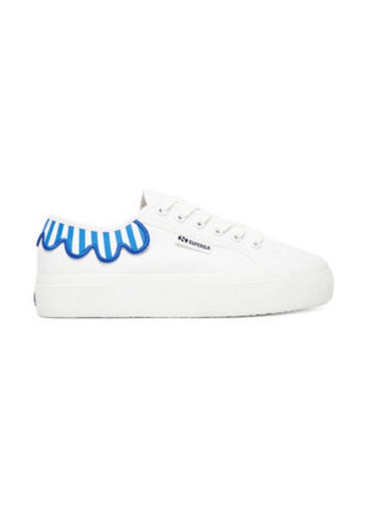 Tenisi dama 305448828, Superga, Textil, Alb