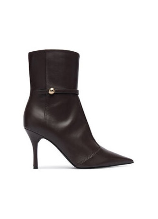 Botine dama pana la glezna, Furla, 305616296, piele naturala, maro