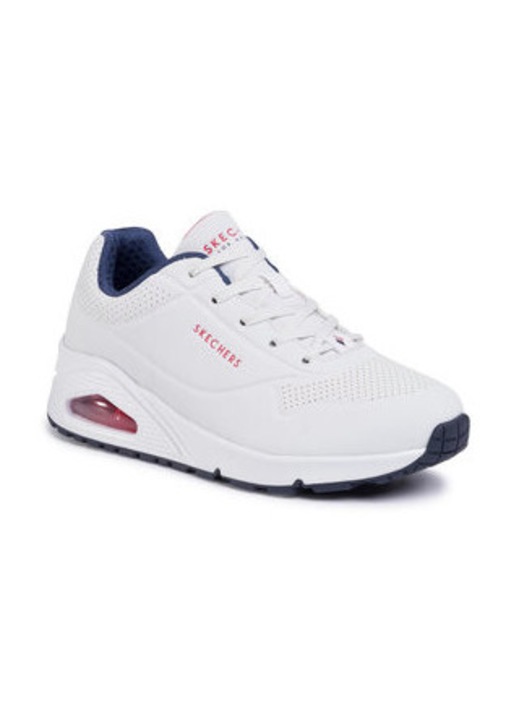 Skechers Uno Stand On Air női sportcipő, műbőr, fehér, kényelmes, 42 EU