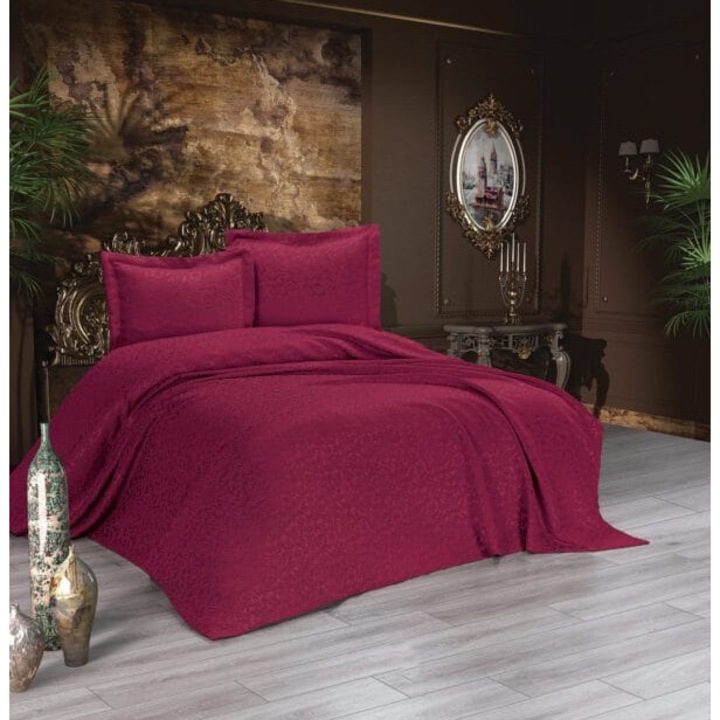 Set cuvertură Faria Cordoba, 240x250cm, 2 fețe de pernă, Sarabi, Eleganță