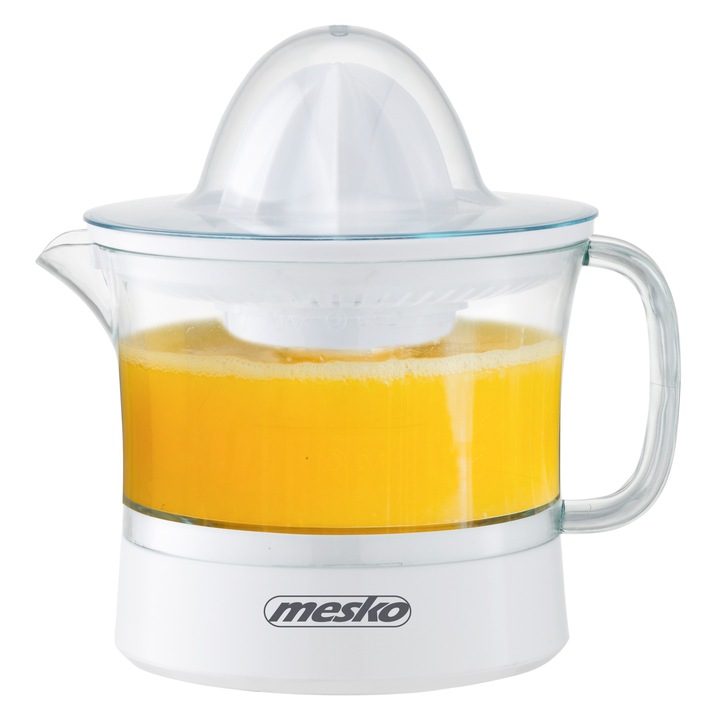 Сокоизстисквачка за цитруси MESKO MS 4010, 60W, 500 мл, Автоматичнo въртене, Бял