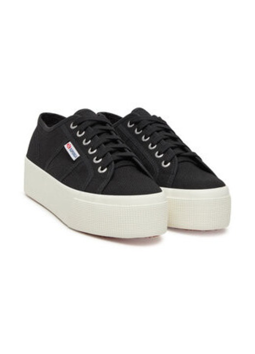 Tenisi dama 305448965, Superga, Negru, Textil, Negru