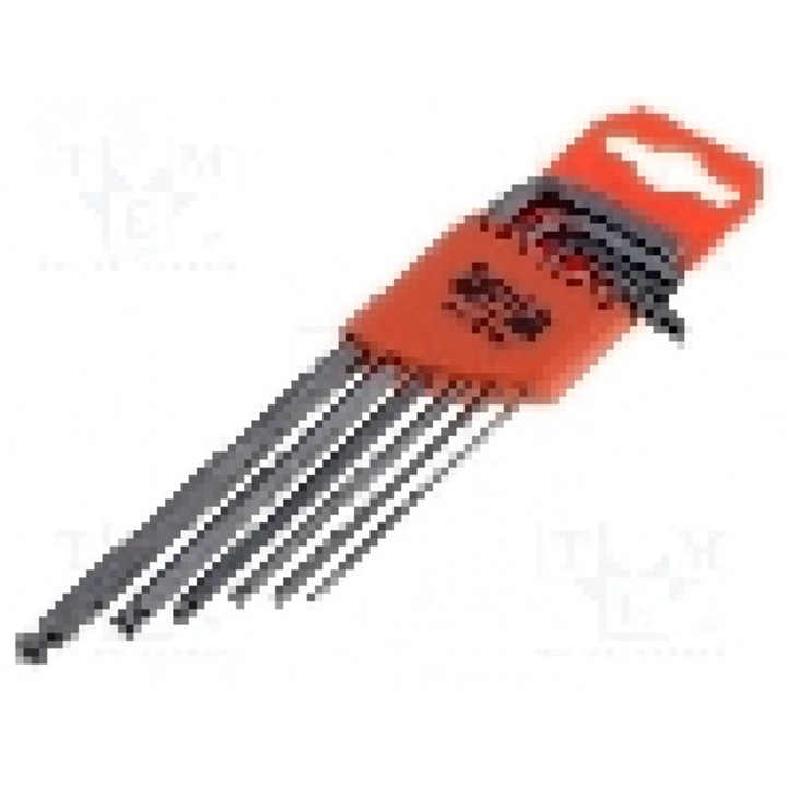 Set chei imbus, HEX 5mm, otel crom-vanadium, BAHCO - BE-9765