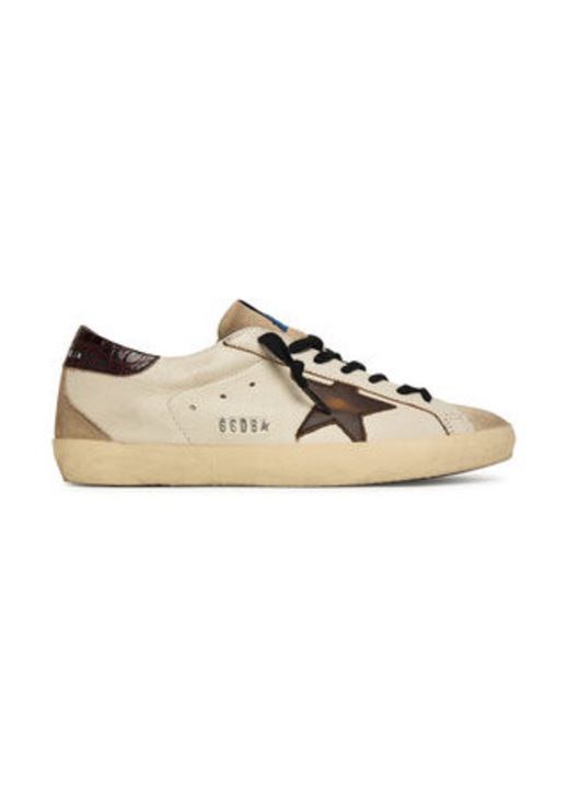 Tenisi barbati, Golden Goose, bej/maro, piele naturala