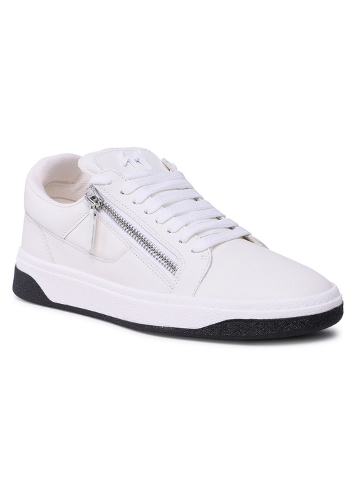 Férfi tornacipő, Giuseppe Zanotti, természetes bőr, fehér