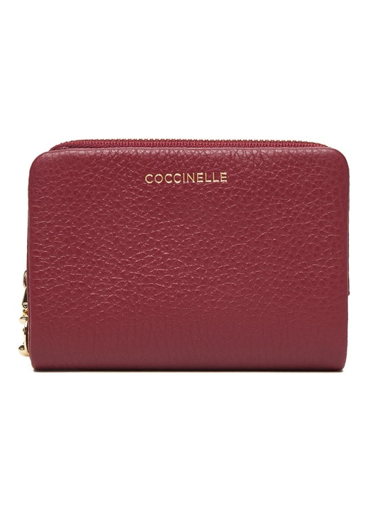 Дамски портфейл, Coccinelle, червен, от естествена кожа