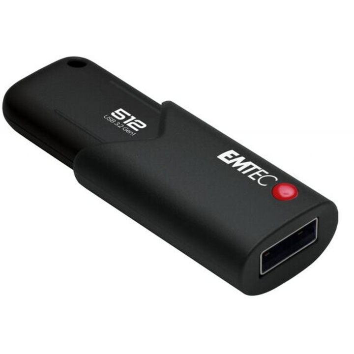 Unitate flash USB 512 GB, Emetec B120 Click Secure USB 3.2 (100 MB/s)