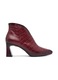 Botine dama, Hispanitas, piele naturala, rosu