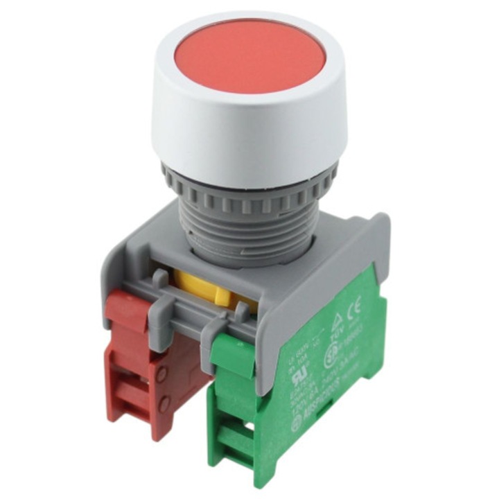 Intrerupator actionat prin apasare, 22mm, seria PBF22, IP65, AUSPICIOUS, PBF22-1O/C R, T232387