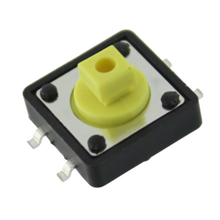 Microintrerupator 12x12mm, SPST-NO, NINIGI, DS1042-01-24KYAS25010, T157169