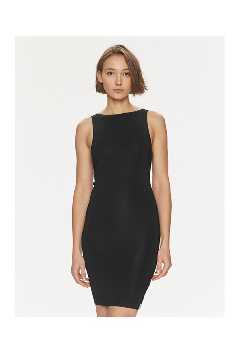 Rochie de vara pentru femei, Calvin Klein Jeans, 303415785, material sintetic, negru, XS INTL