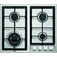 Plita incorporabila Samus PSG-64SX1, 4 arzatoare pe gaz, Sistem de siguranta, Gratar fonta, Arzator Wok, Inox