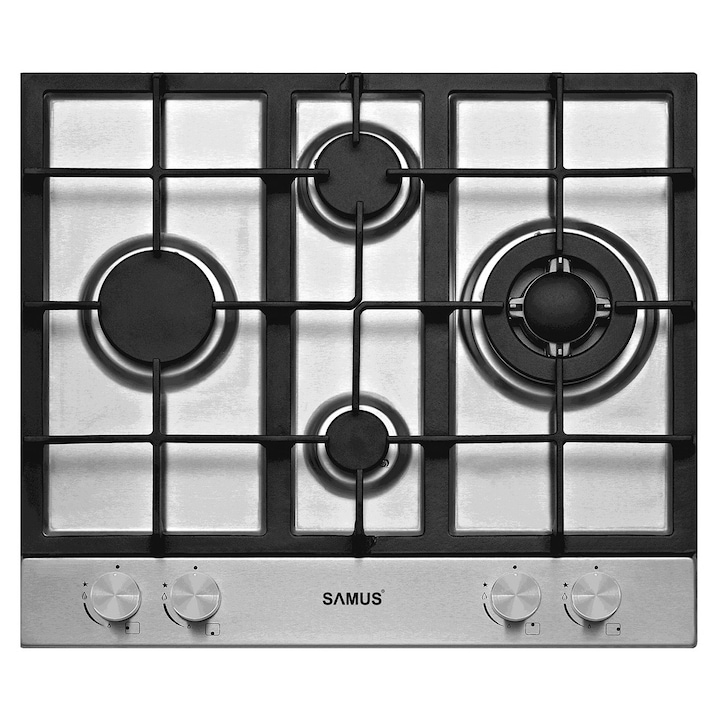 Plita cu gaz Klarstein Firetale, 2 arzătoare din aluminiu, 30x51cm, gaz natural/propan