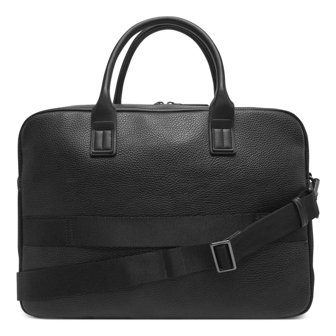 Geanta laptop barbati, Tommy Hilfiger, ecologica, negru