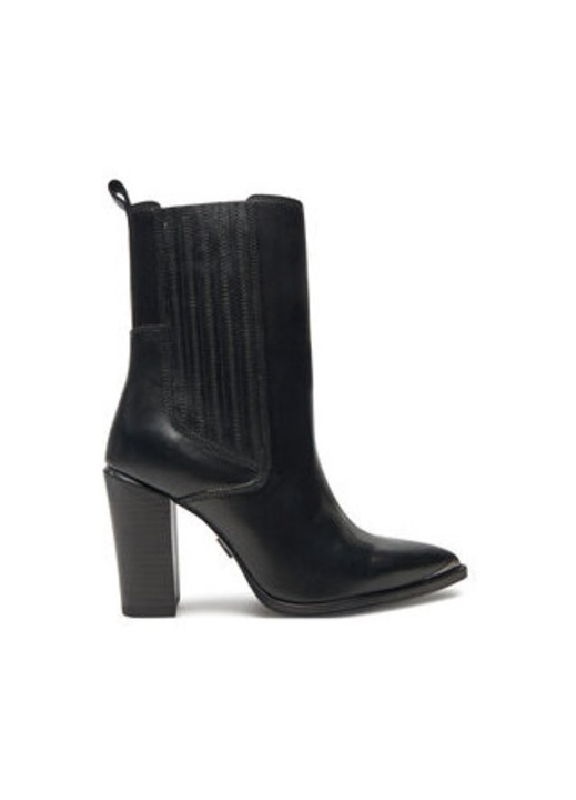 Női bokacsizma, Bronx, természetes bőr, fekete, 41 EU