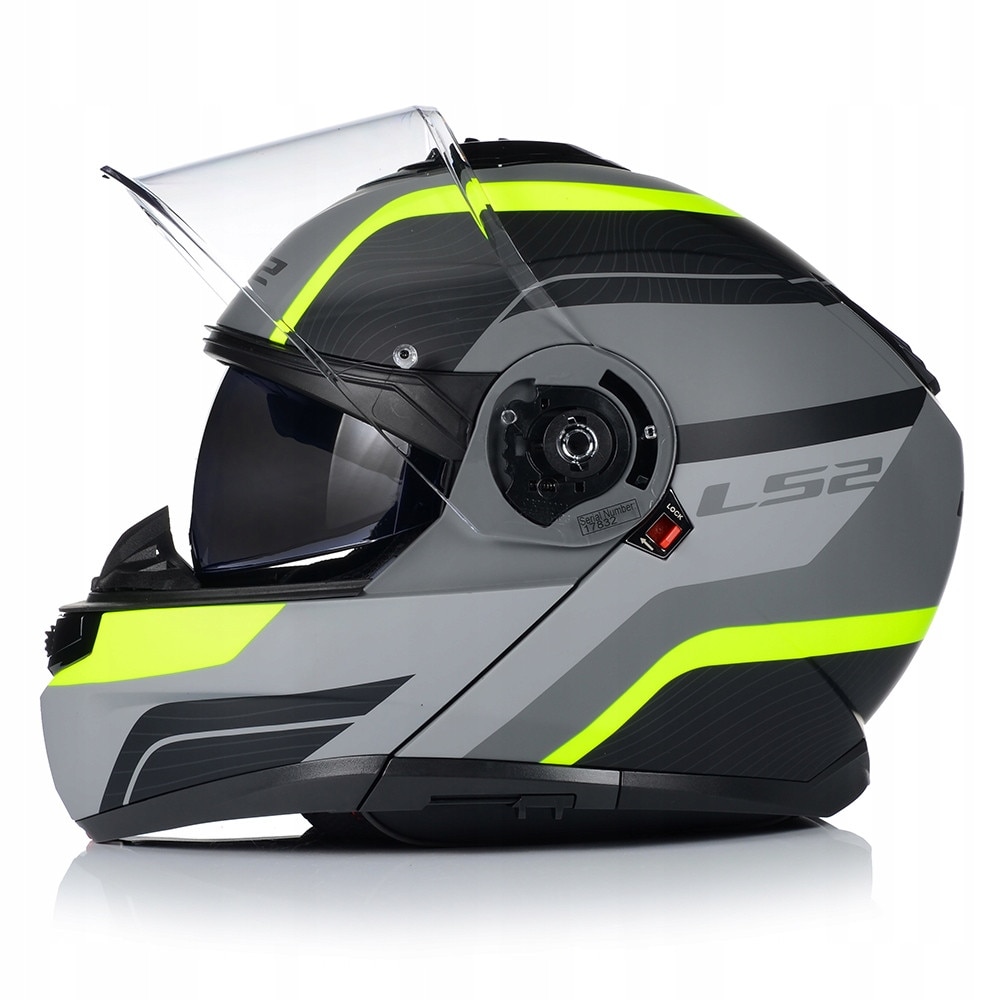 Casca Moto, LS2 FF908 Strobe II, Galben/Gri, Protectie UV, ABS