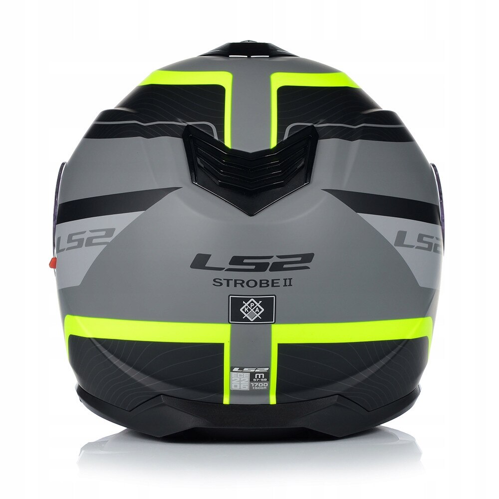 Casca Moto, LS2 FF908 Strobe II, Galben/Gri, Protectie UV, ABS