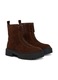 Botine dama Steve Madden piele naturala, Maro inchis