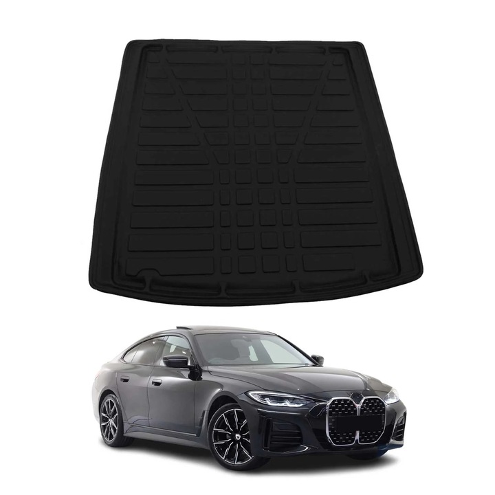 Tavita portbagaj OMAC, pentru BMW 4er G26 Gran Coupe 2020-2025, negru, termoplastic