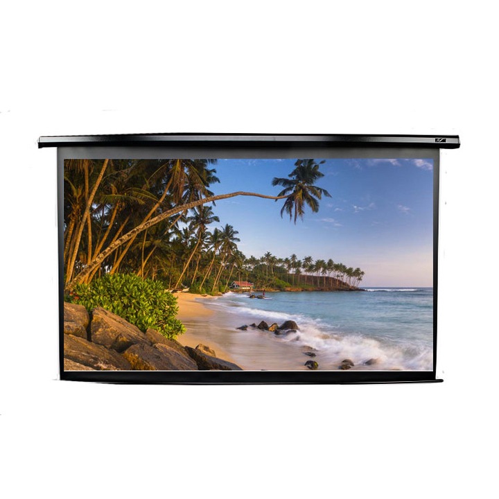 Ecran proiectie perete/tavan manual Elite Screens M120UWH2, marime vizibila 265,6 cm x 149,3 cm, format 16:9