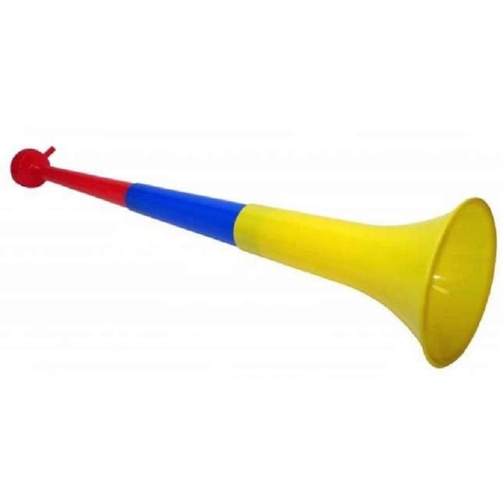 Vuvuzela IdeallStore, goarna sportiva, tricolor, 60 cm