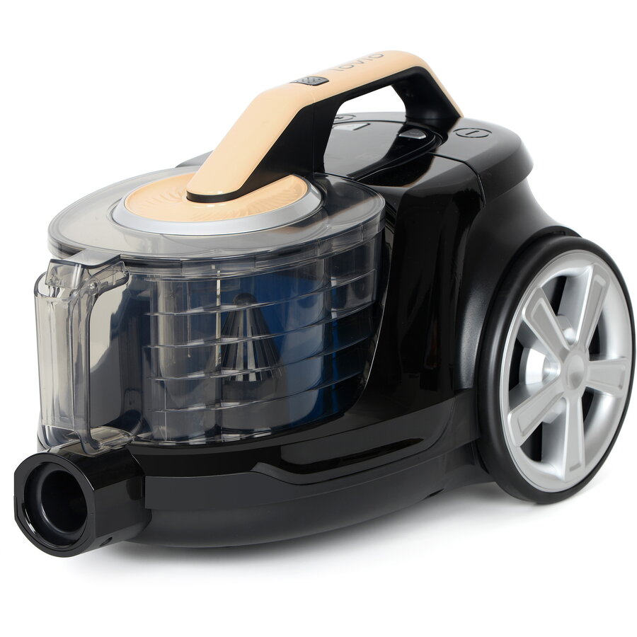 Aspirator fara sac LVCVC003, 900W, 10m, 3L, filtru HEPA, accesorii, Negru