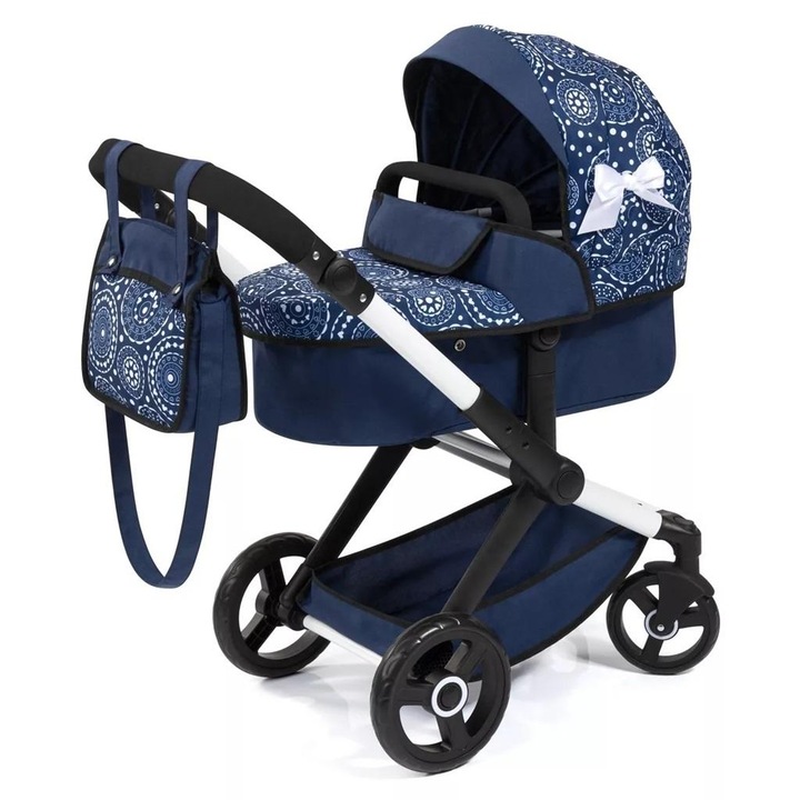 Bayer Design XEO babakocsi, 46cm, gránát, állítható fogantyúval és megfordítható funkcióval