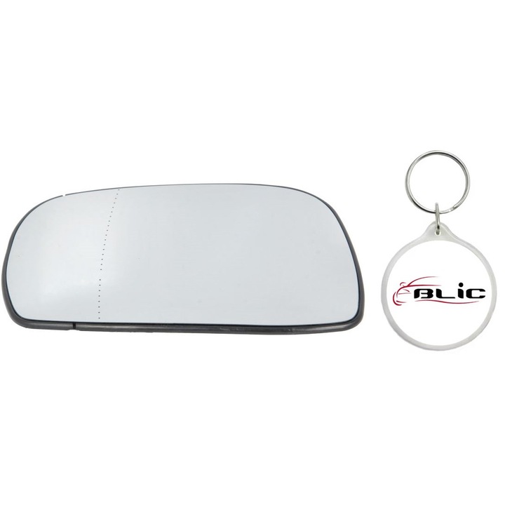 Set Sticla Oglinda Auto Retrovizoare Exterioara, Stanga, Asferica, OPEL AGILA 09.00-12.07 cu Breloc Personalizat "Blic"