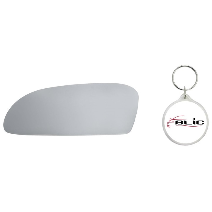 Set Sticla Oglinda Auto Retrovizoare Exterioara, Stanga, Asferica, CITROEN SAXO 02.96-04.04 cu Breloc Personalizat "Blic"