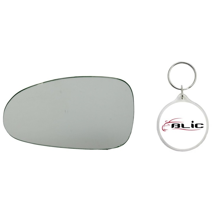 Set Sticla Oglinda Auto Retrovizoare Exterioara, Stanga, Plat, DAEWOO MATIZ, FSO MATIZ 09.98- cu Breloc Personalizat "Blic"