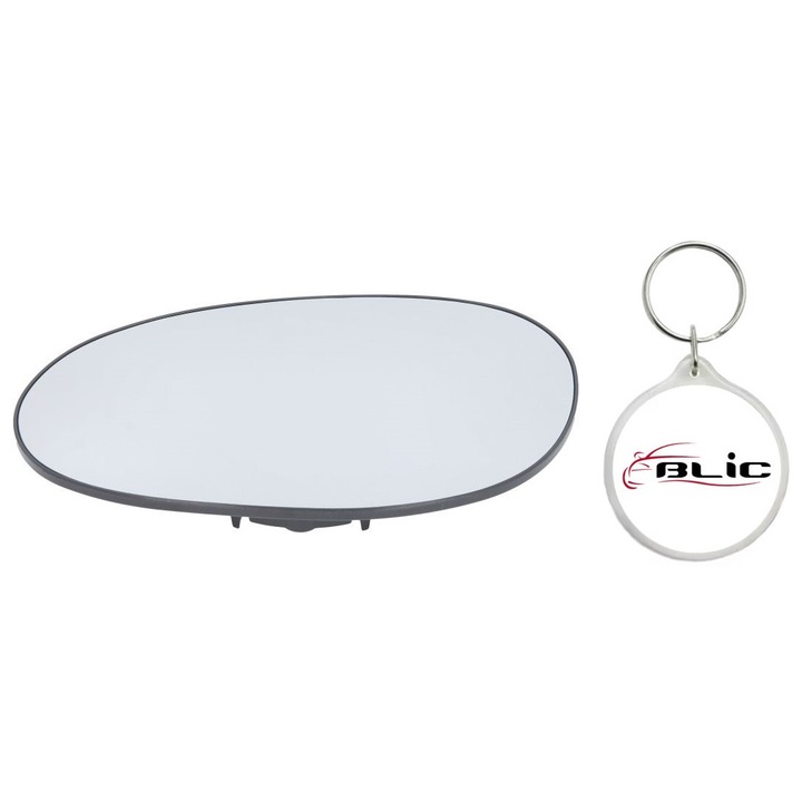 Set Sticla Oglinda Auto Retrovizoare Exterioara, Stanga, Convexa, SMART FORTWO, ROADSTER 04.03-02.07 cu Breloc Personalizat "Blic"