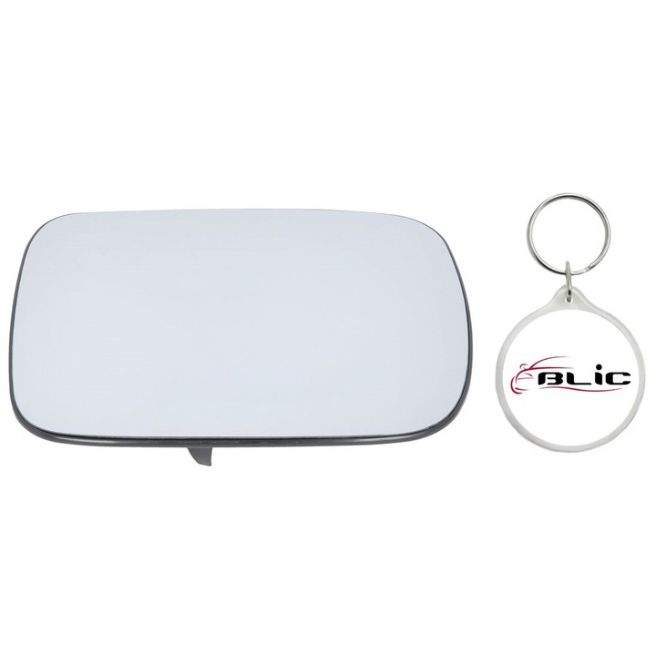 Set Sticla Oglinda Auto Retrovizoare Exterioara, Stanga, Convexa, FORD MAVERICK, NISSAN TERRANO II 10.92-09.07 cu Breloc Personalizat "Blic"