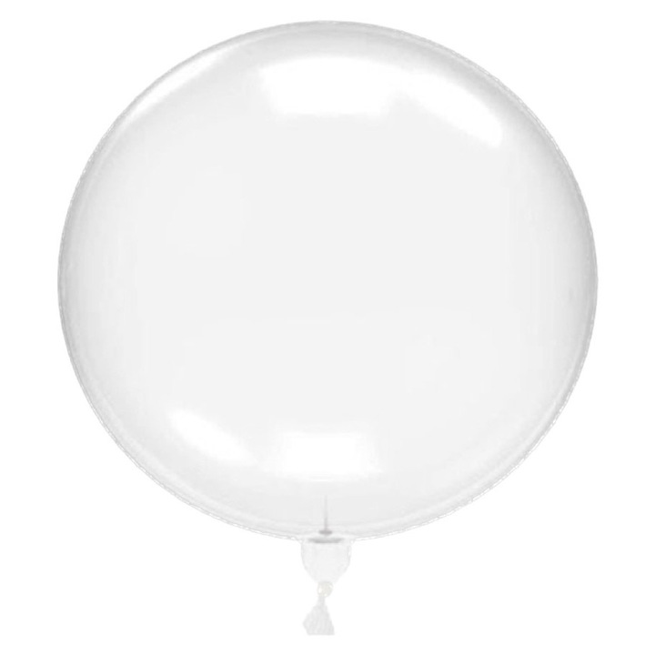 Átlátszó bobó lufi, 30 cm-es