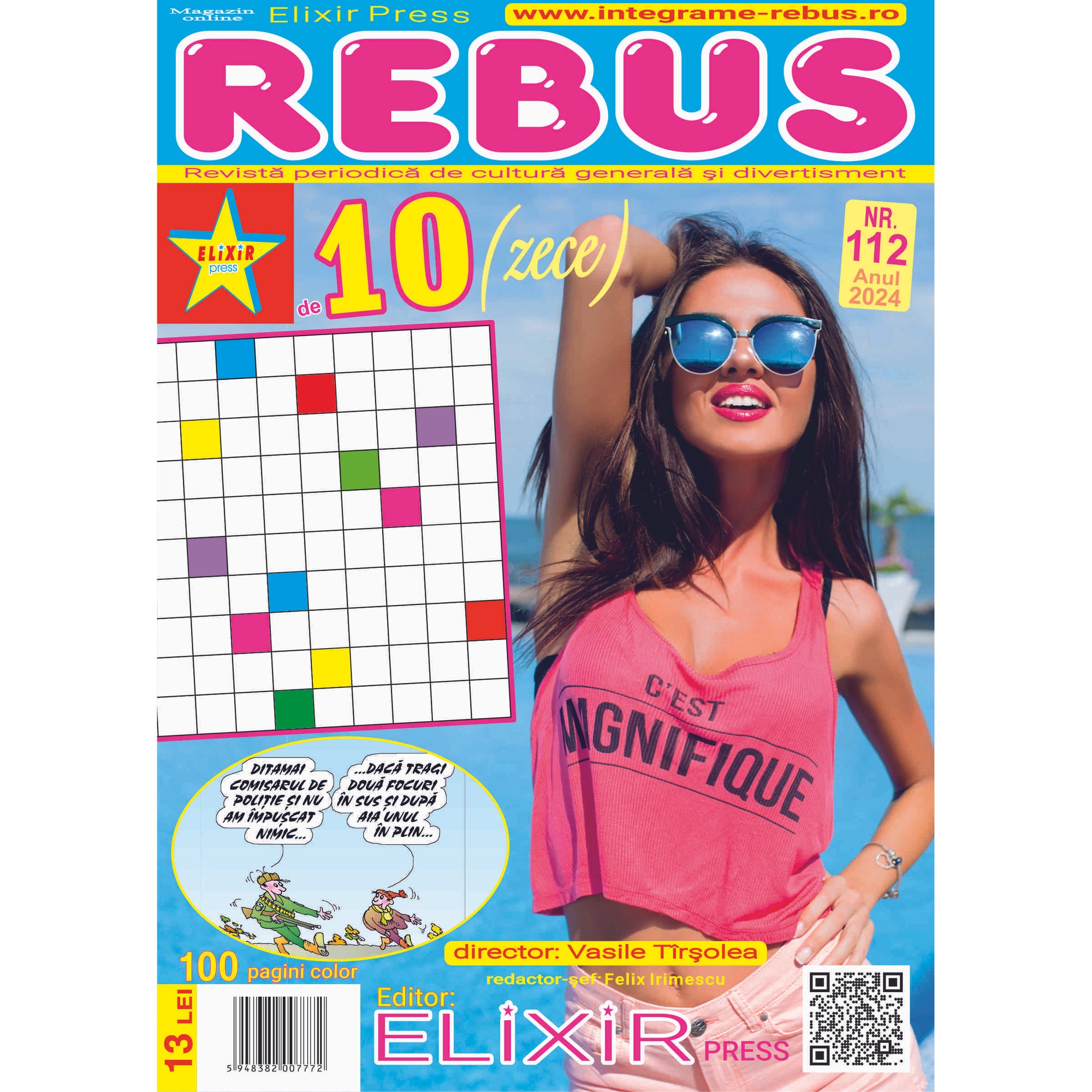 Elixir Integrame Integrame, Elixir Press, Rebus de zece nr 112, 100 pagini - eMAG.ro