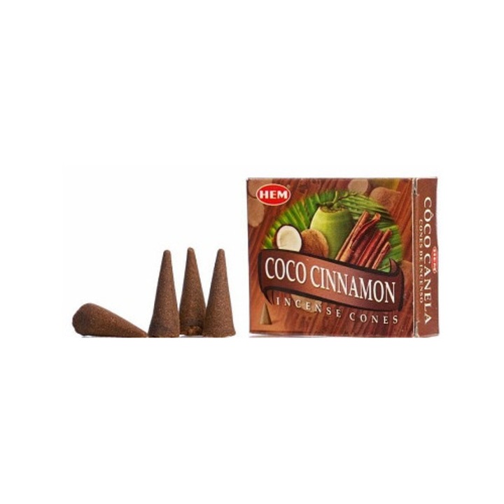 Set Conuri parfumate - 10 Buc - Coco Cinnamon