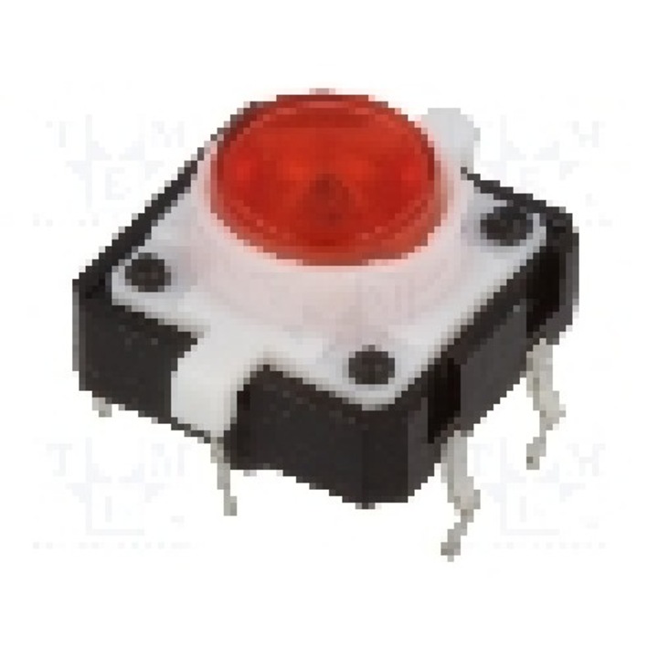 Microintrerupator 12x12mm, OFF-(ON), SPST-NO, NINIGI -