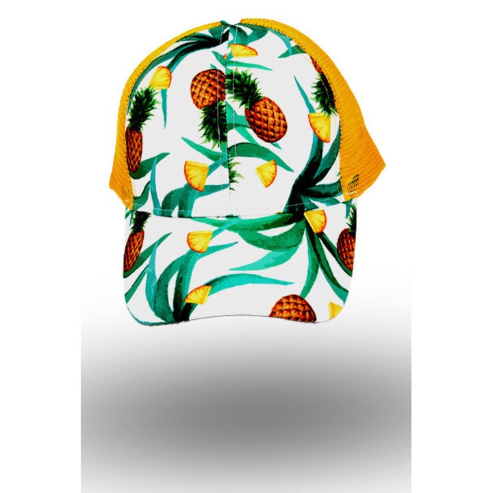 Sapca copii model ananas culoare - galben